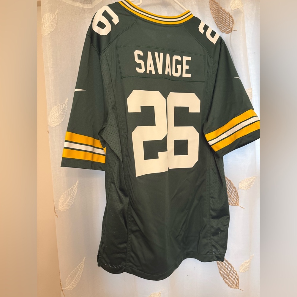 Green Bay Packers #26 Savage Nike Home Game Jersey